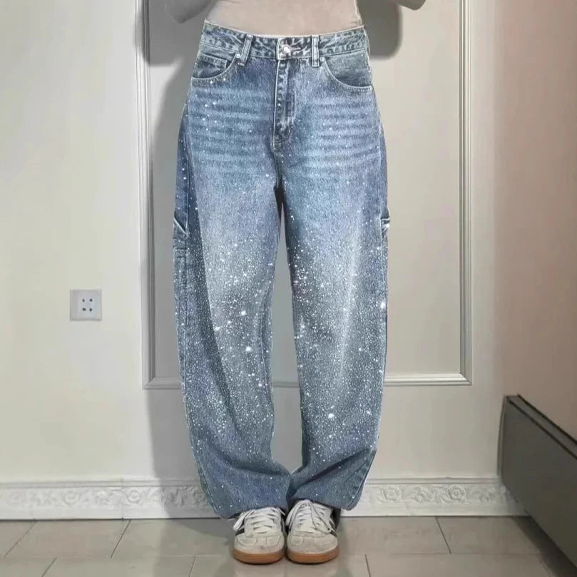 Coraline | Women's Sparkle Baggy Jeans