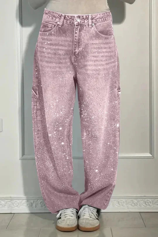 Coraline | Women's Sparkle Baggy Jeans