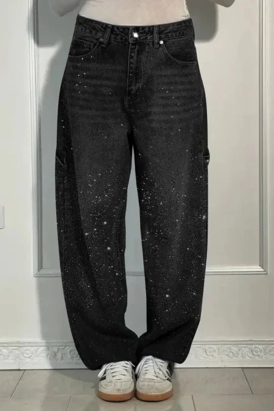 Coraline | Women's Sparkle Baggy Jeans