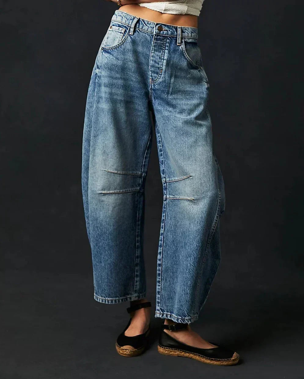 Corinne | Women's Barrel Leg Ankle Jeans