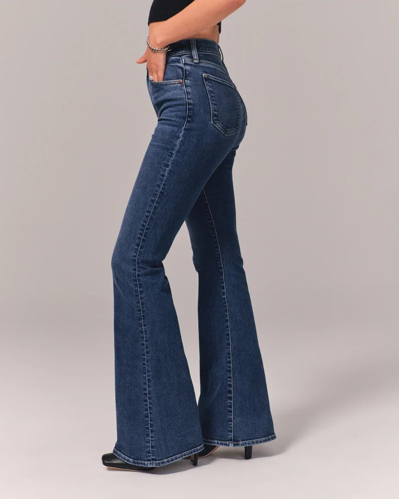 Marguerite | Women's High Rise Flared Jeans