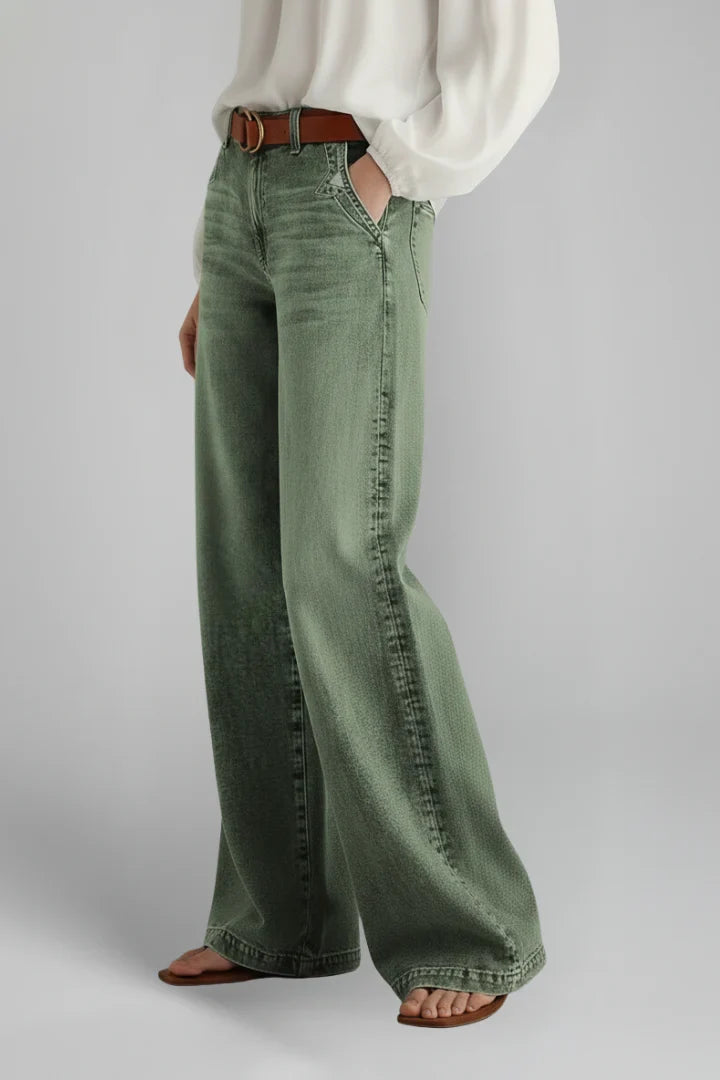 Beatrix | Women's High Rise Wide Leg Jeans