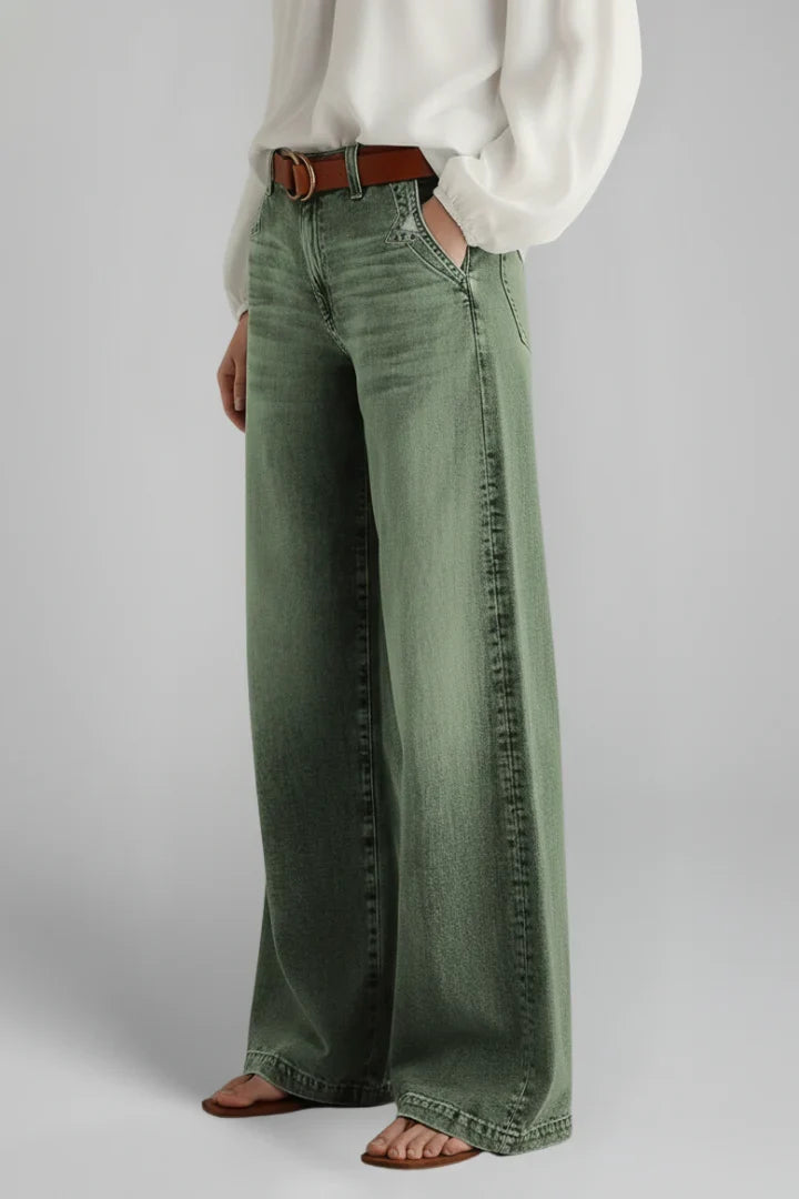 Beatrix | Women's High Rise Wide Leg Jeans
