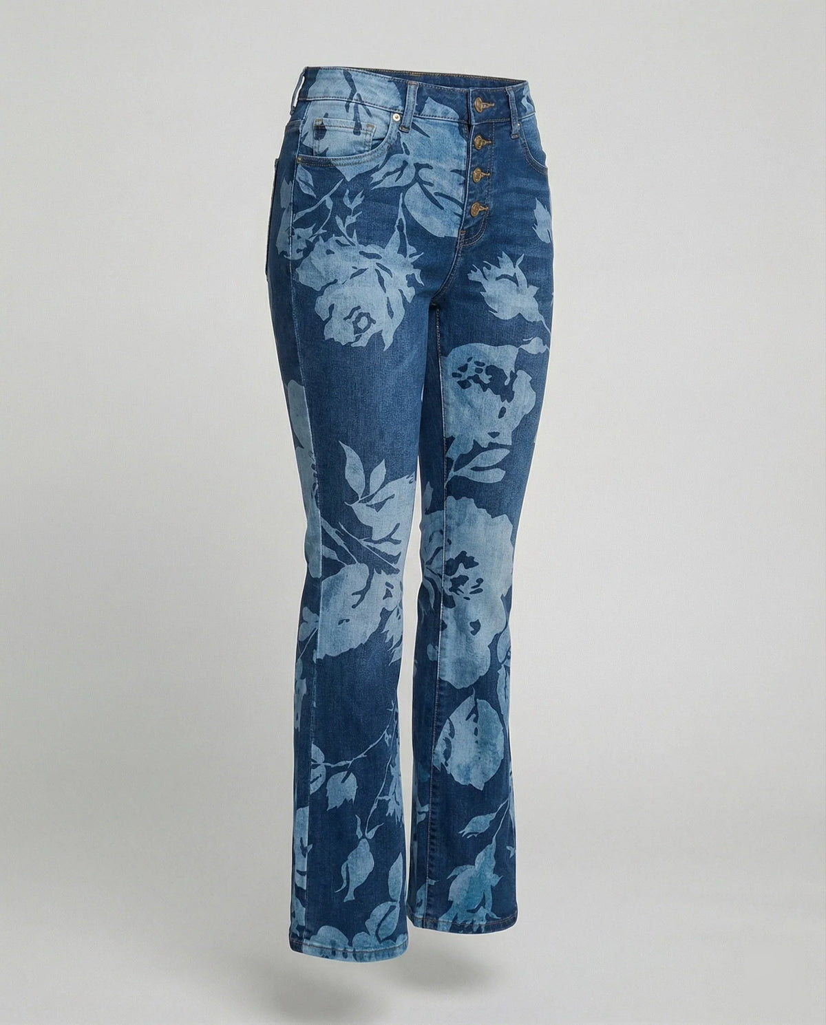 Briar | Women's Floral Print Flared Jeans