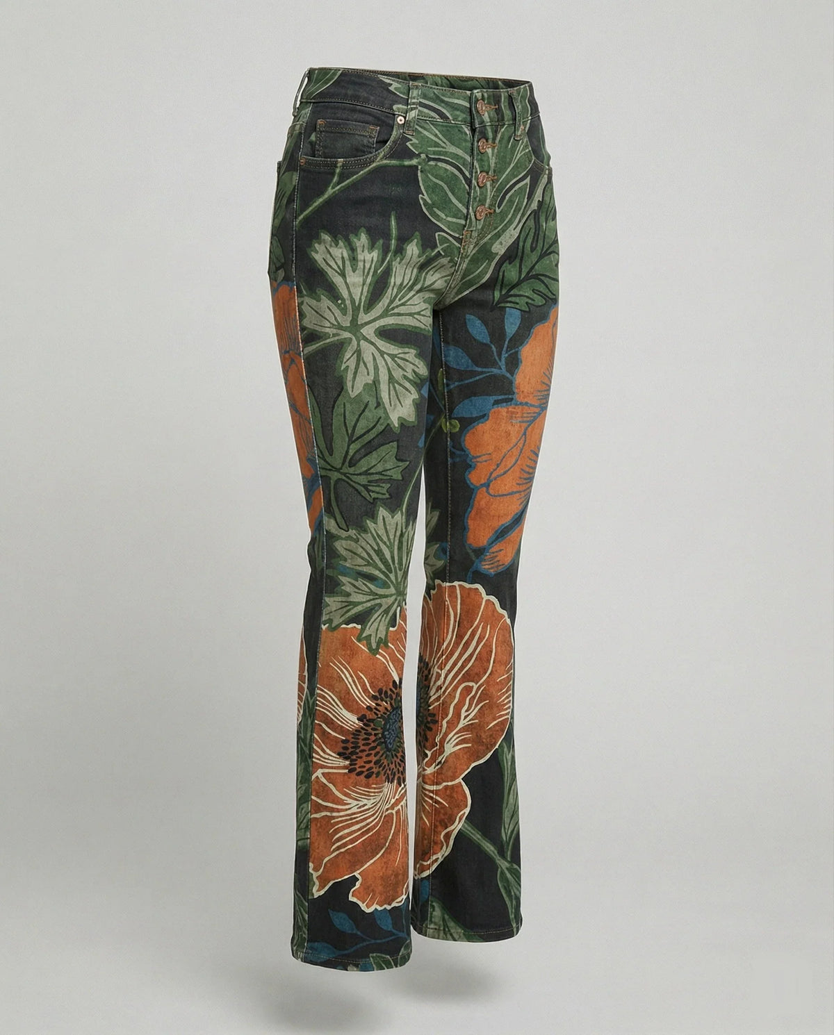 Briar | Women's Floral Print Flared Jeans