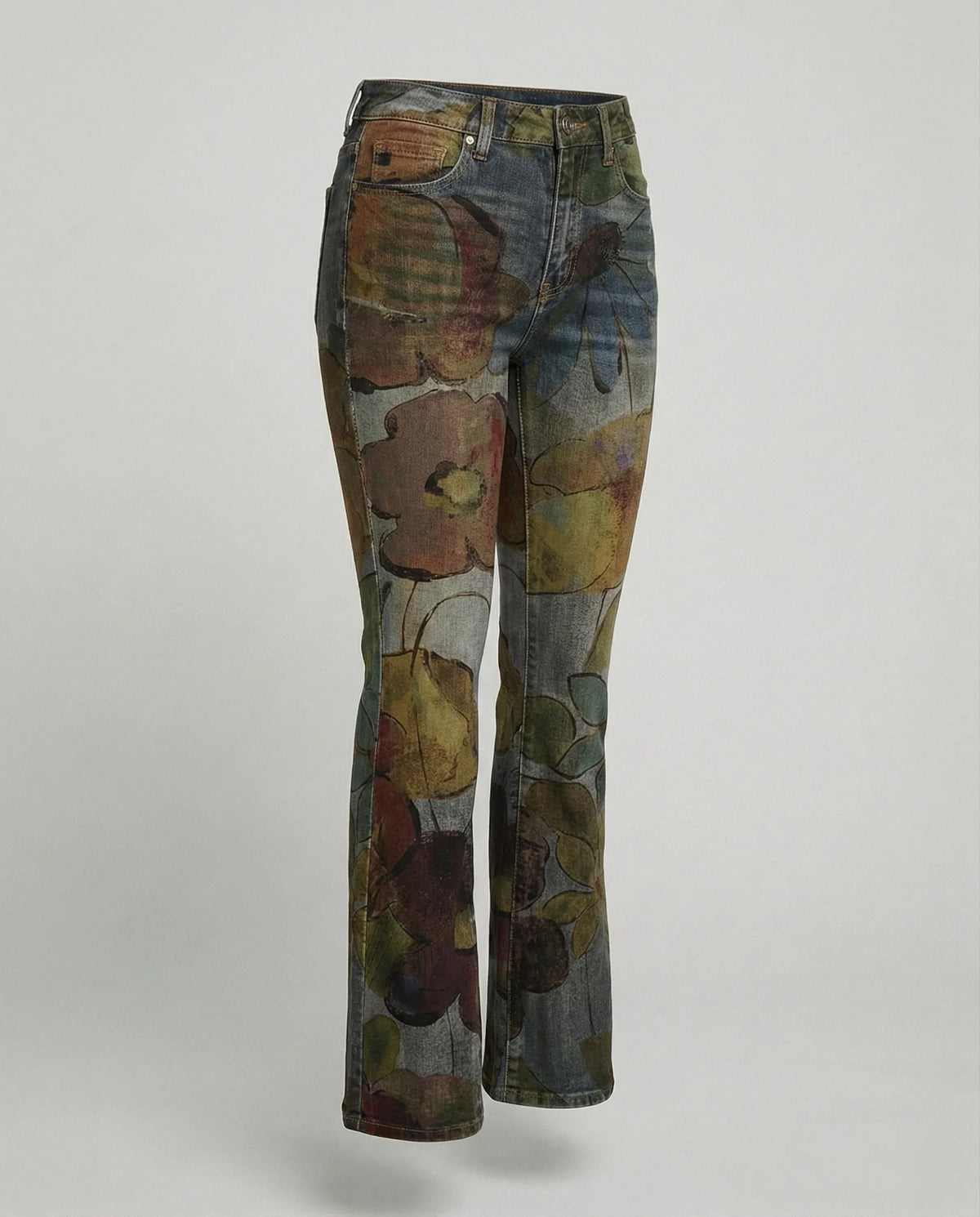 Briar | Women's Floral Print Flared Jeans