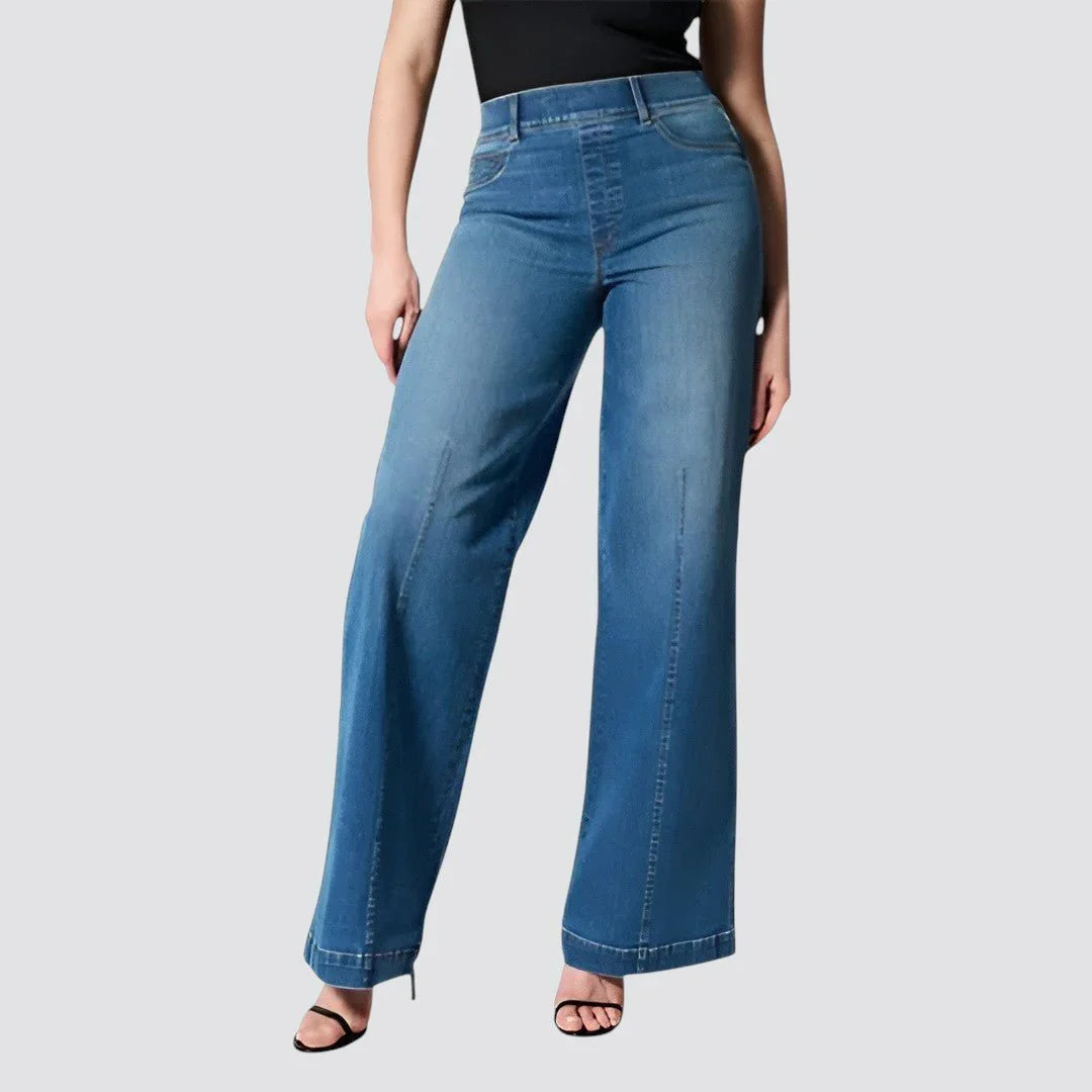 Ottoline | Women's Pull-On Wide Leg Jeans
