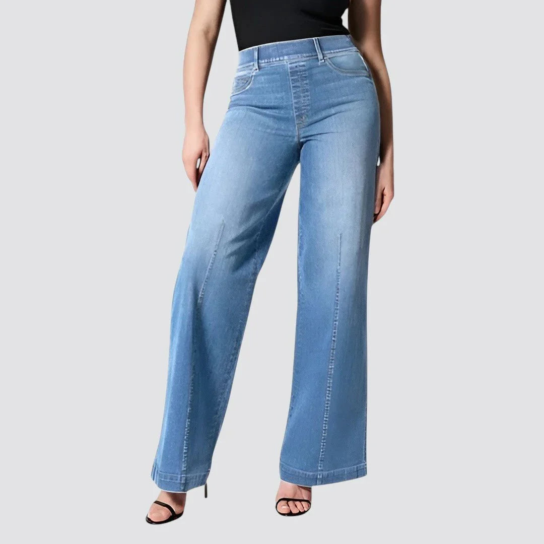 Ottoline | Women's Pull-On Wide Leg Jeans