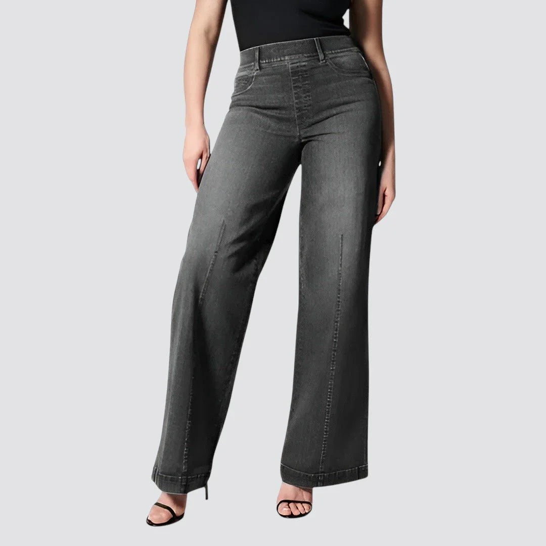 Ottoline | Women's Pull-On Wide Leg Jeans