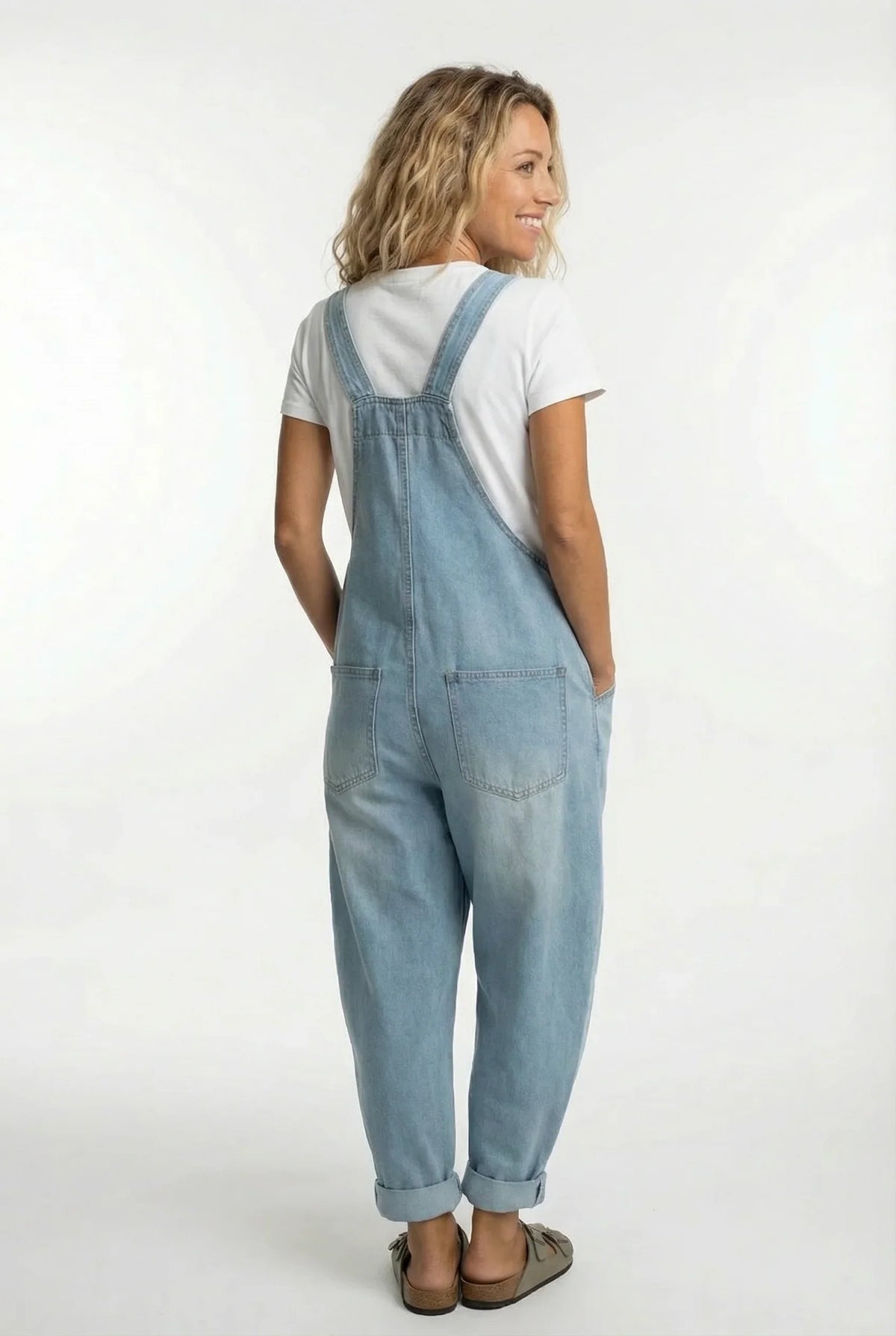 Halina | Women's Wide Leg Denim Jumpsuit