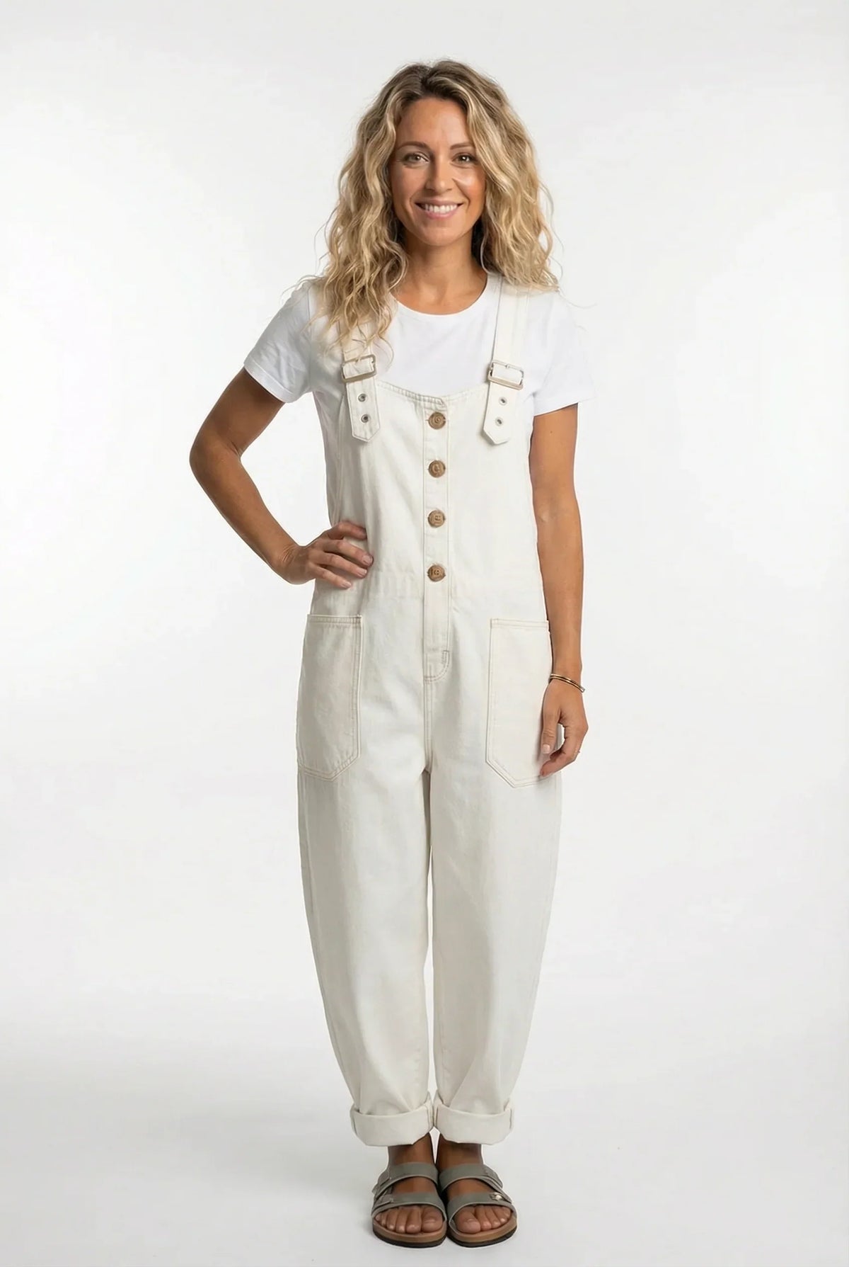 Halina | Women's Wide Leg Denim Jumpsuit