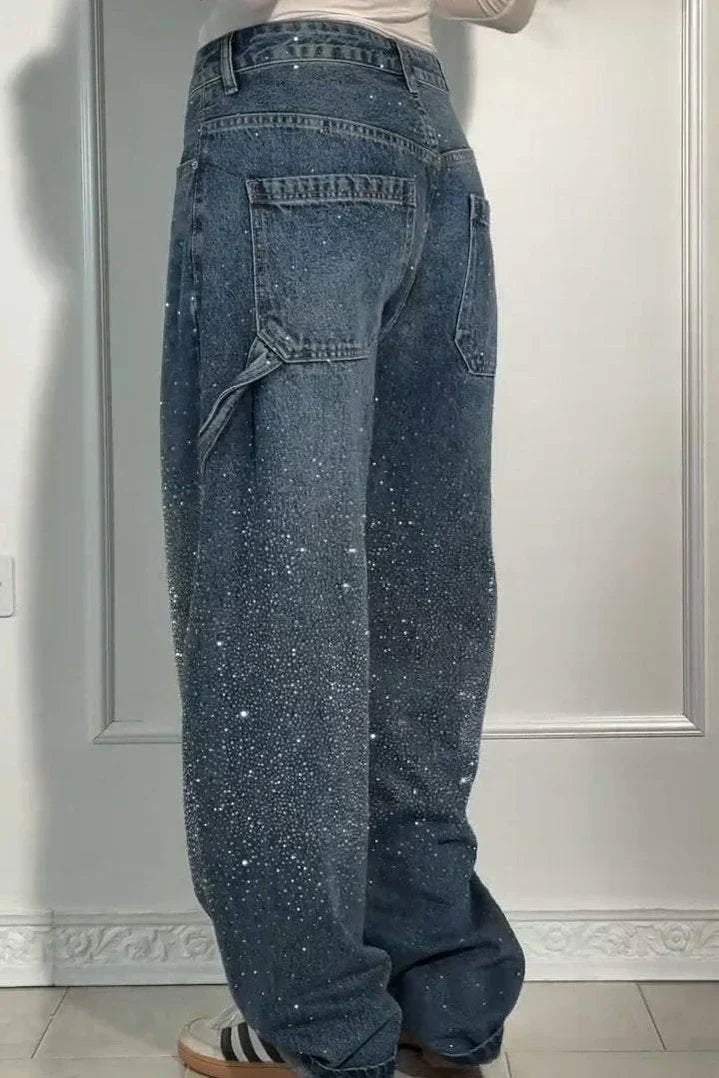 Celestine | Women's Sparkle Wide Leg Jeans