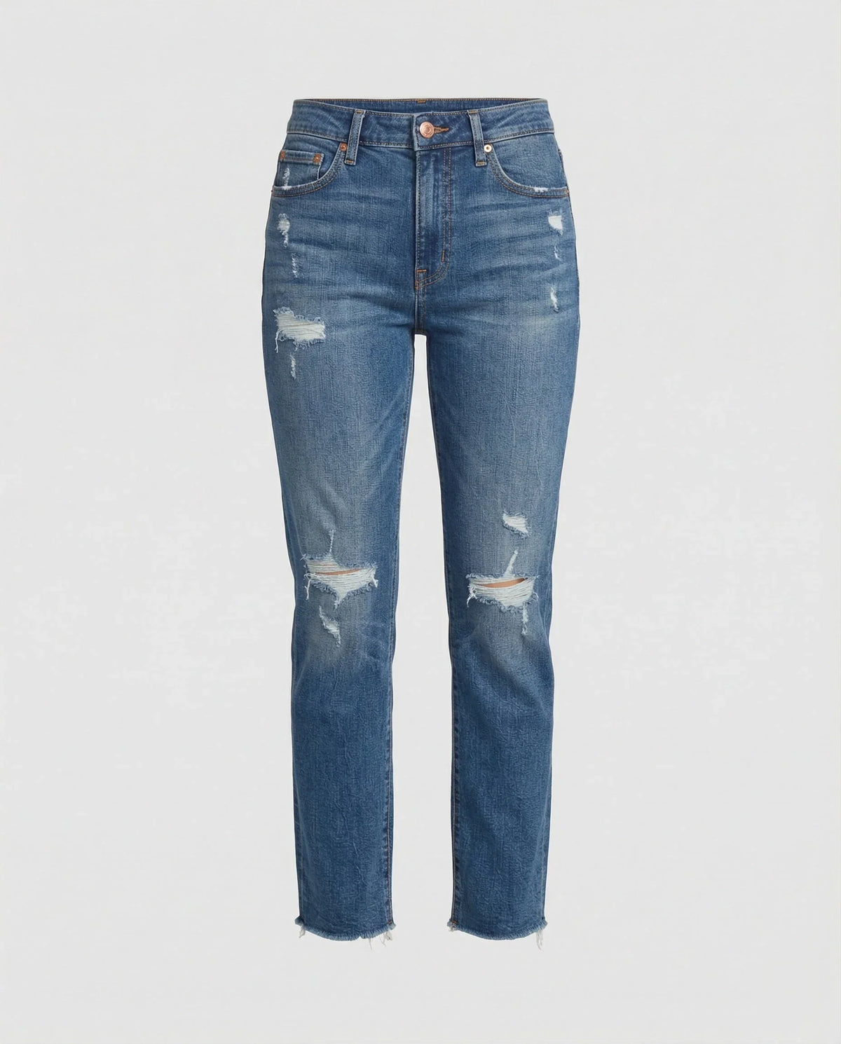 Nadia | Women's Distressed Straight Leg Jeans