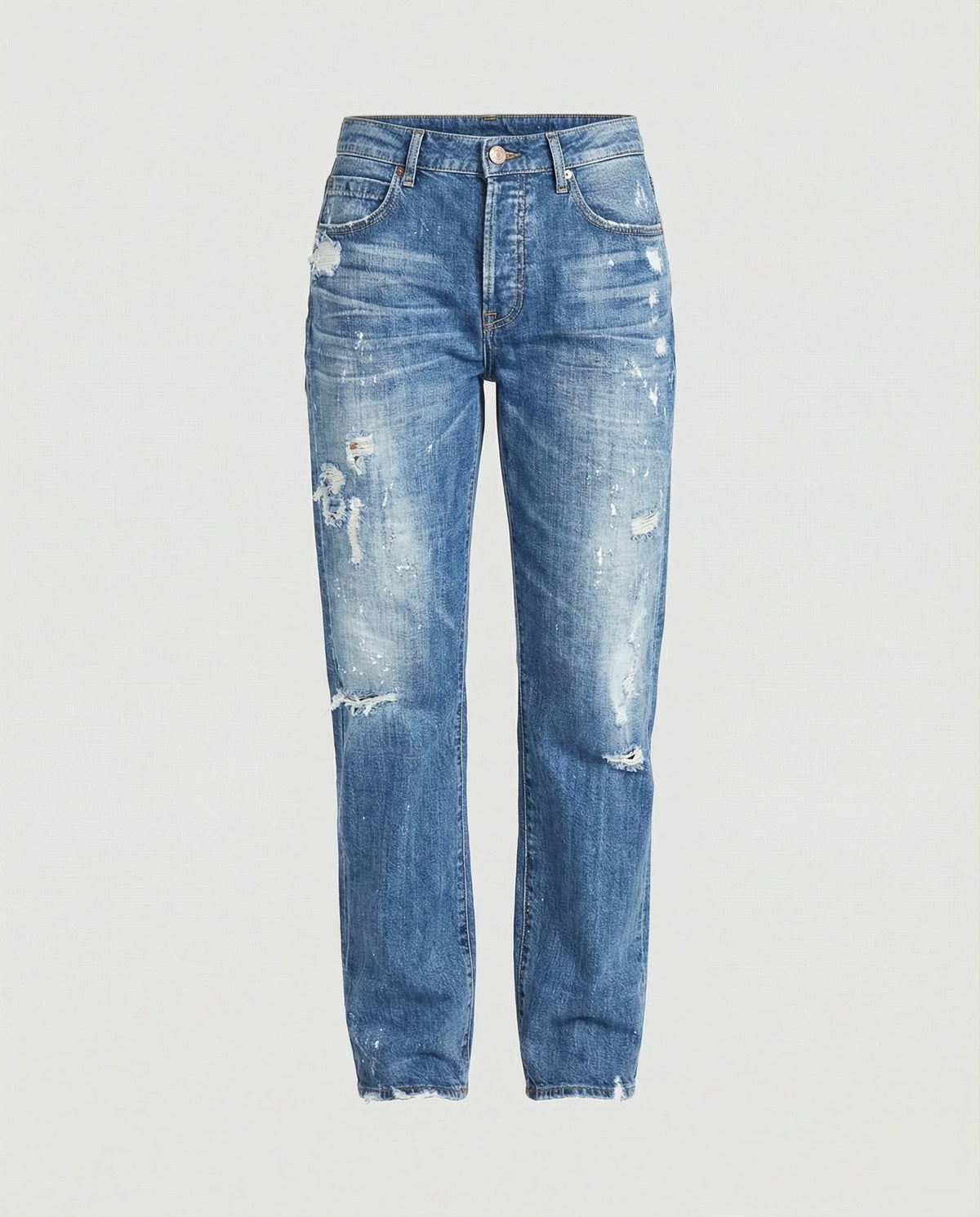 Nadia | Women's Distressed Straight Leg Jeans