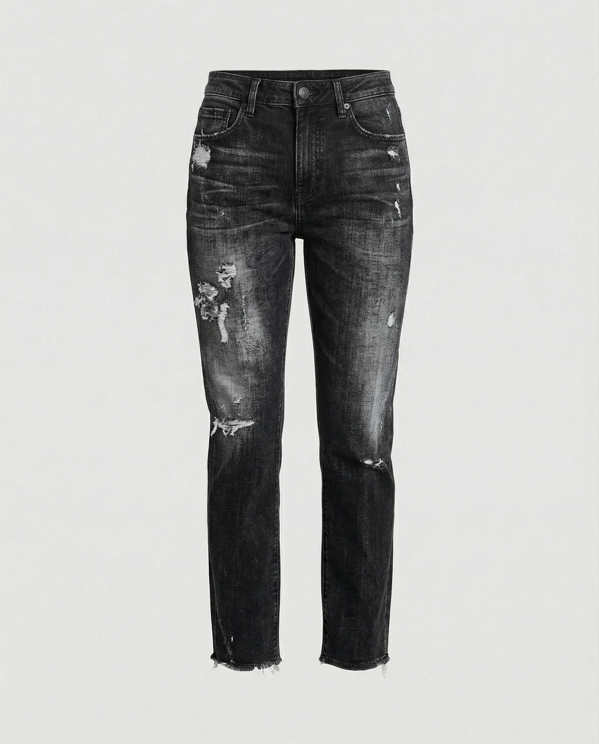 Nadia | Women's Distressed Straight Leg Jeans