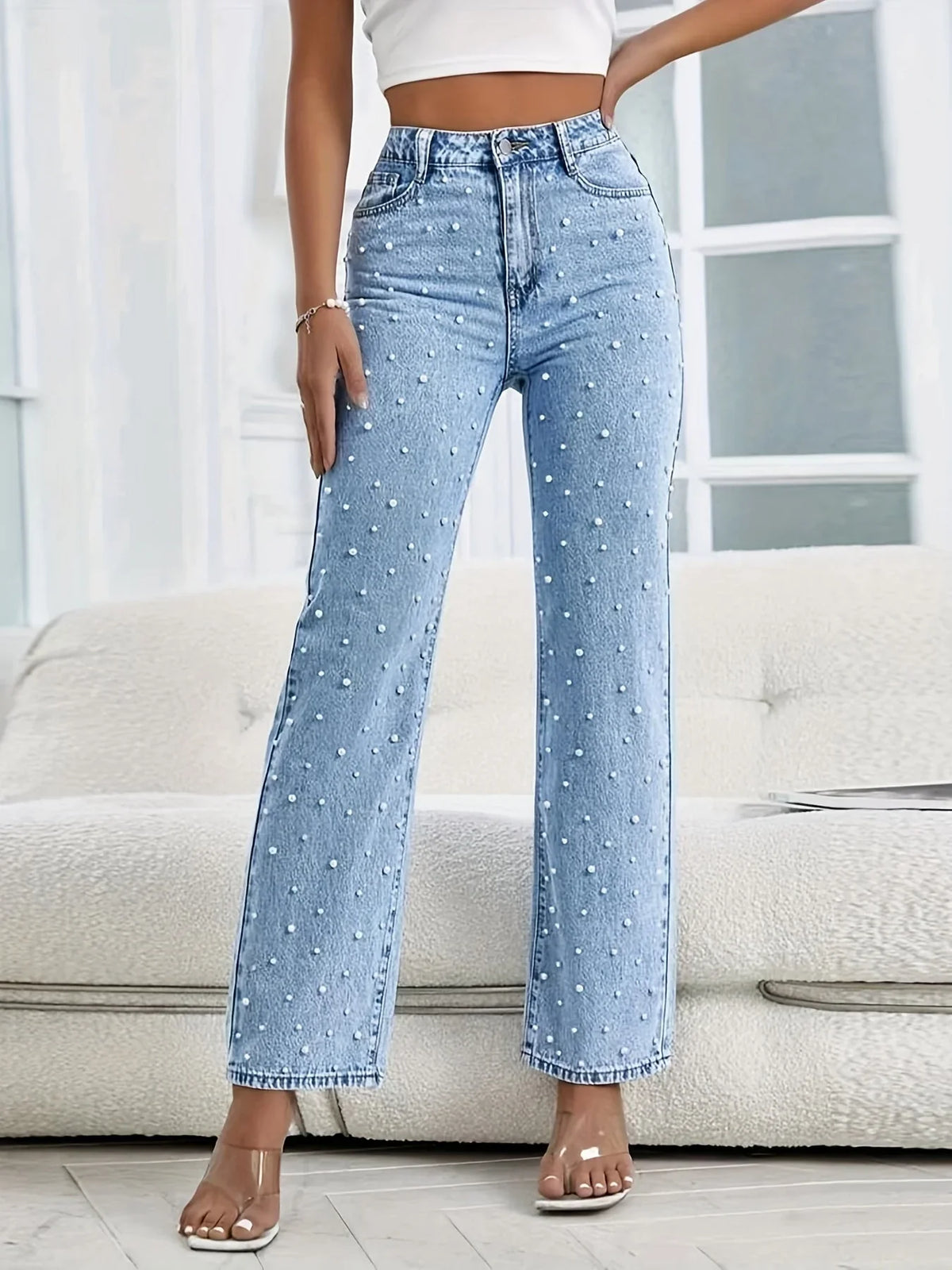 Josephine | Women's Pearl Straight Leg Jeans