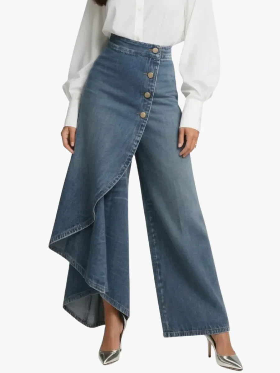 Verity | Women's Asymmetric Wrap Jeans