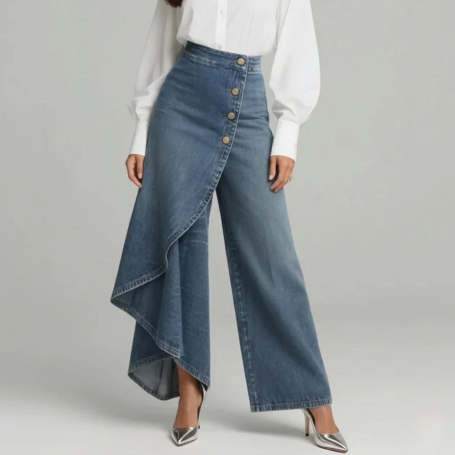 Verity | Women's Asymmetric Wrap Jeans