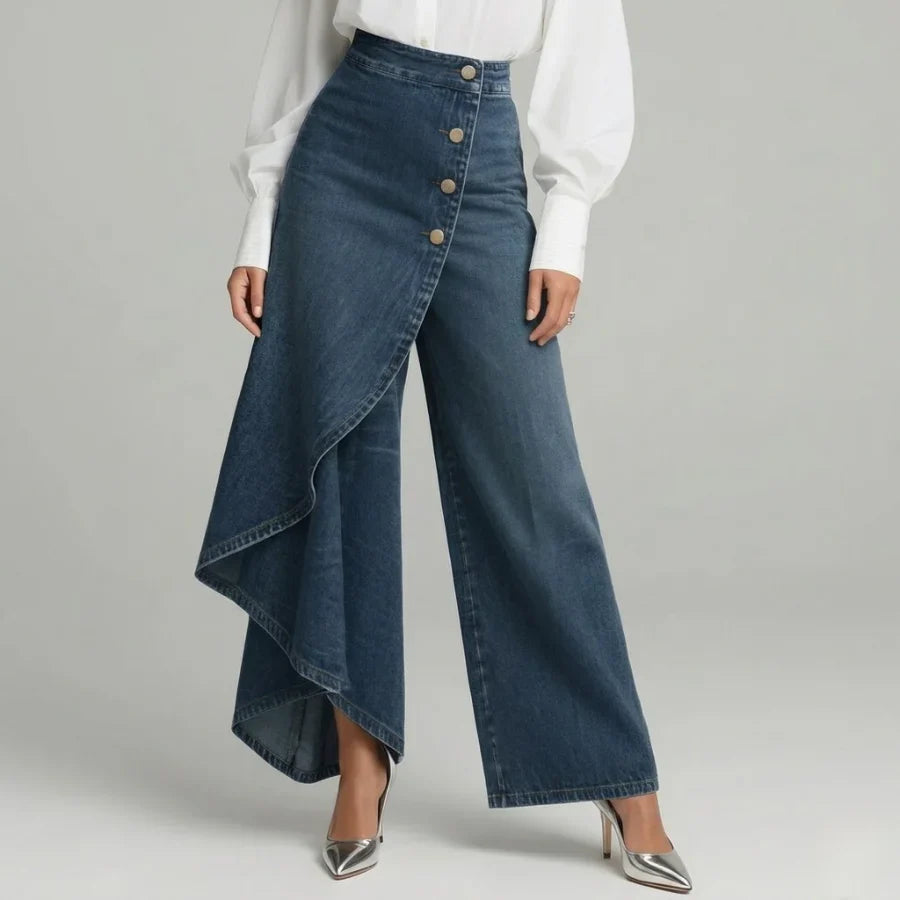 Verity | Women's Asymmetric Wrap Jeans