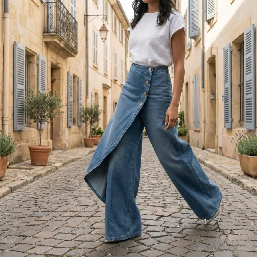 Verity | Women's Asymmetric Wrap Jeans