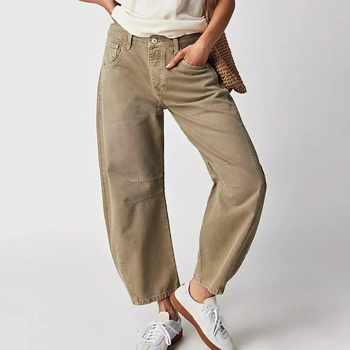 Wren | Women's Cropped Wide Leg Jeans