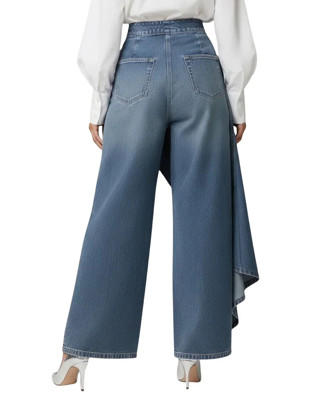 Odessa | Women's Wrap Front Wide Leg Jeans