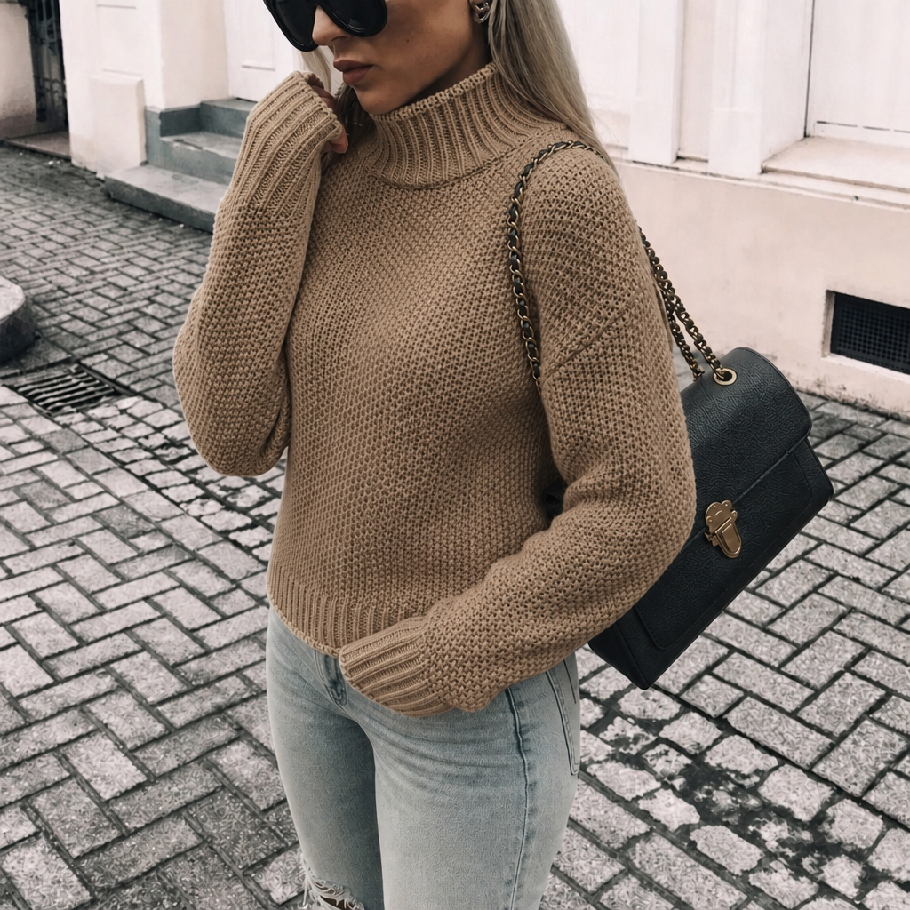 Delphine | Chunky Knit Turtleneck Sweater