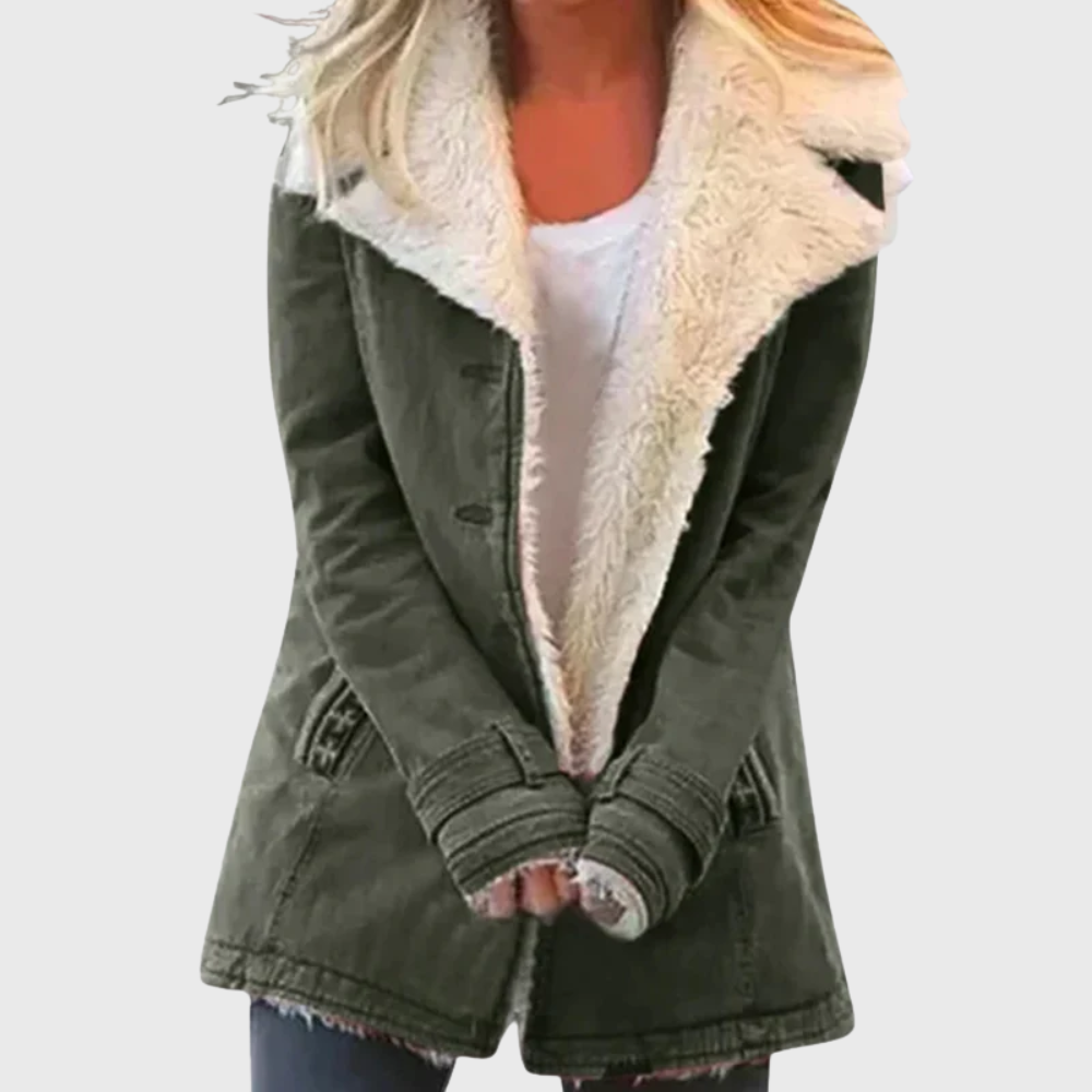 Zephyrine | Women's Green Winter Coat