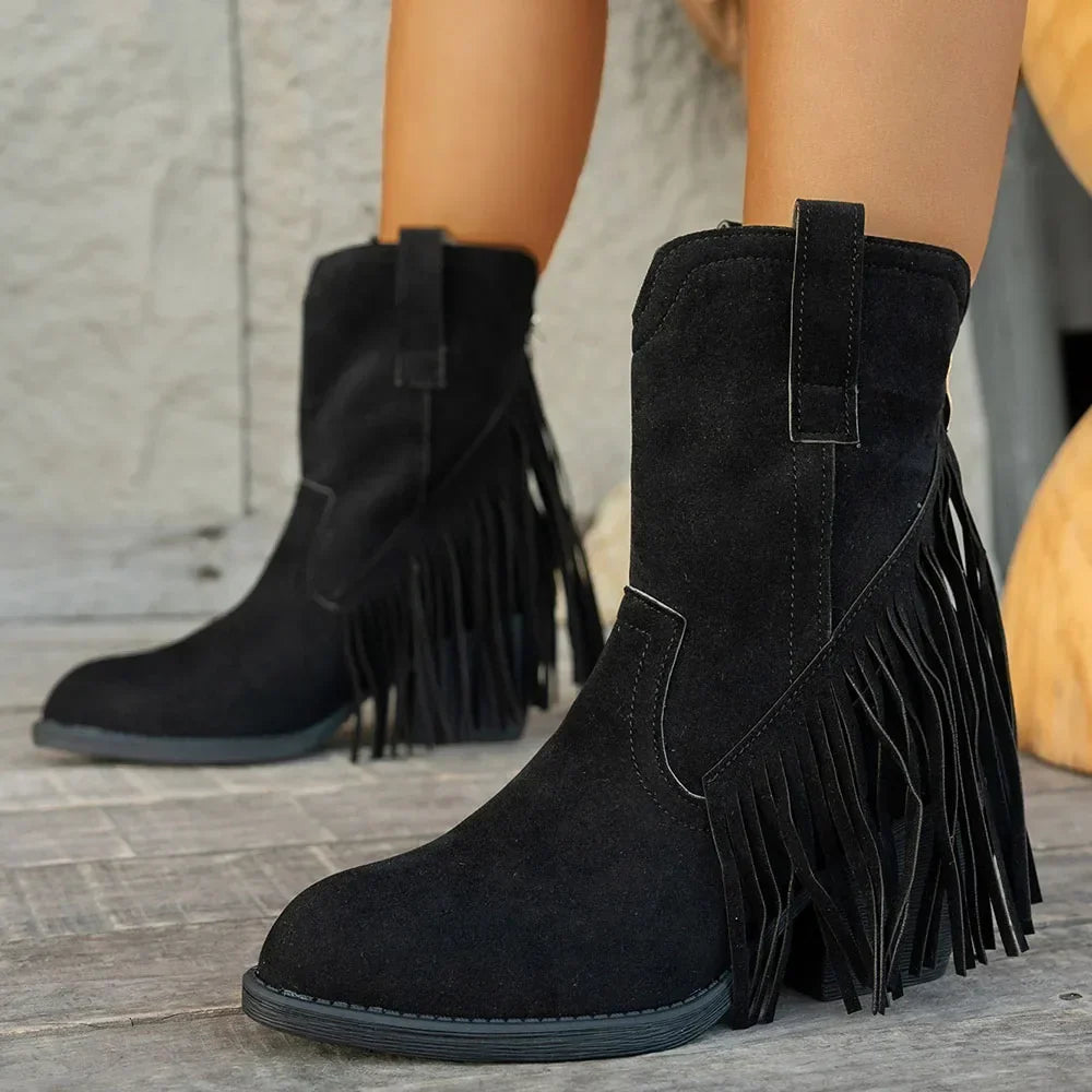 Zivara | Women's Camel Western Boots