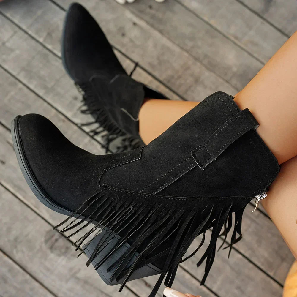 Zivara | Women's Camel Western Boots