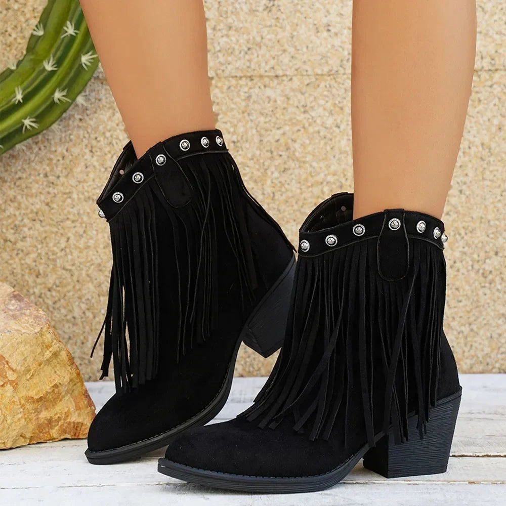 Zivara | Women's Camel Western Boots